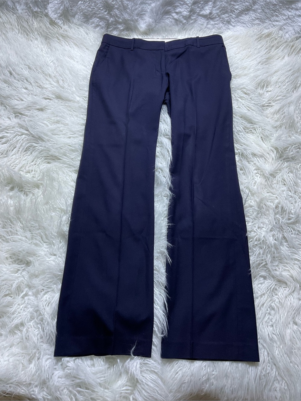 J. Crew Navy Flare Dress Trousers